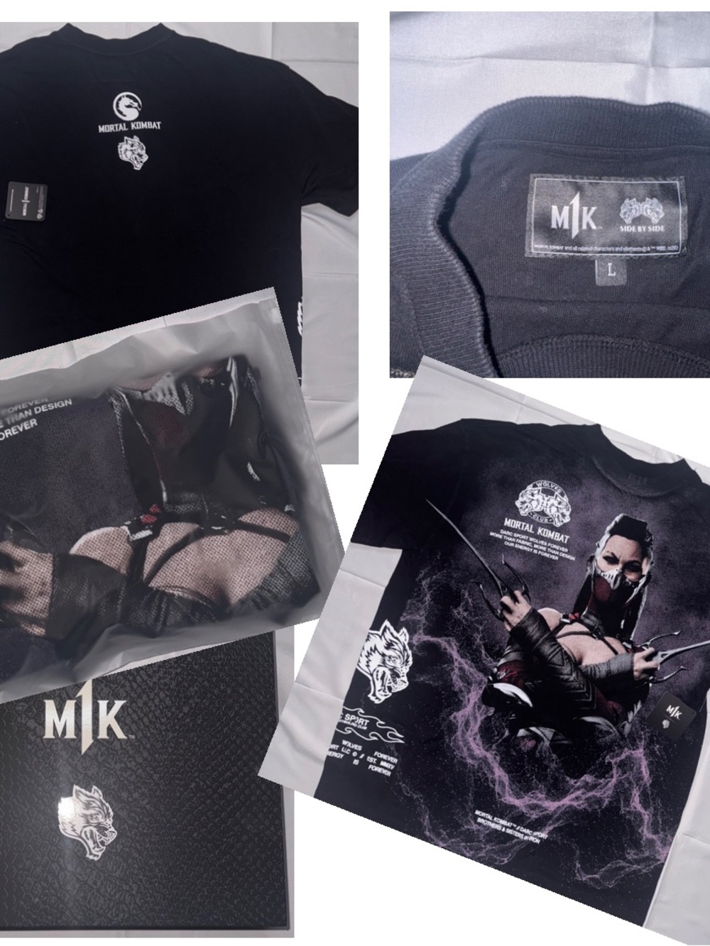 MK Black Graphic T-Shirt - Mileena